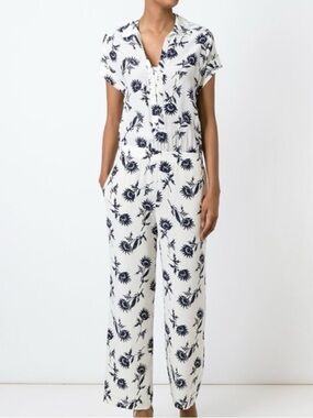 Tory Burch Silk Floral Jumpsuit